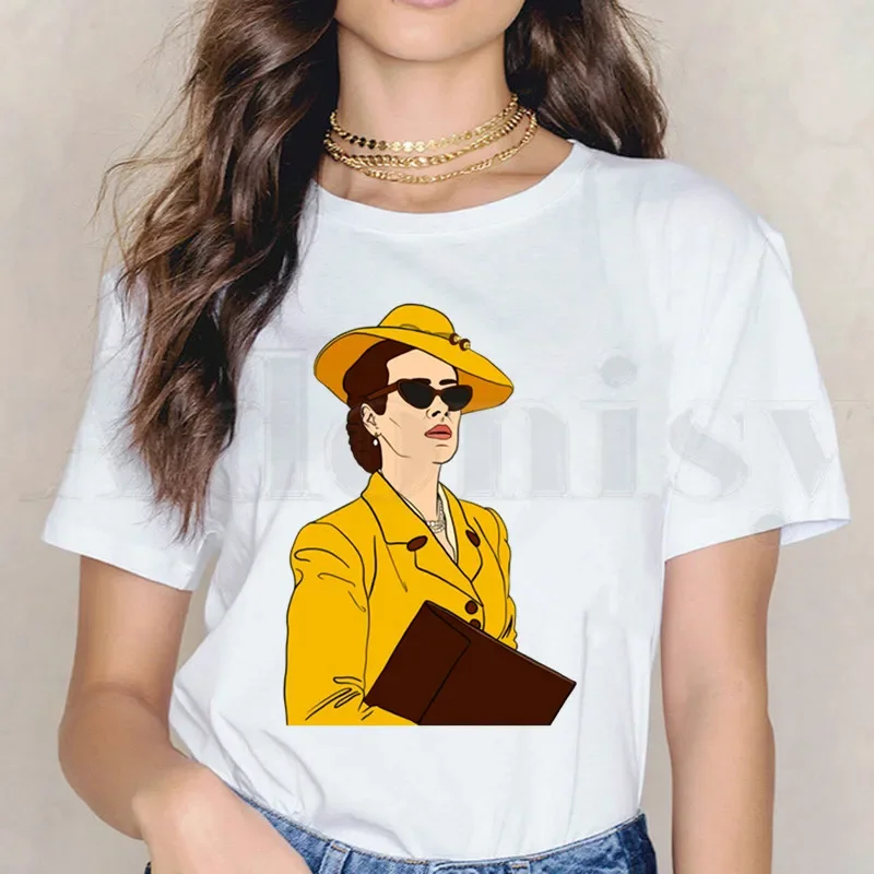 Sarah Paulson 90. rokov Módne Krátky Rukáv Žena Topy Tees Harajuku VintageT Košele dámske tričko