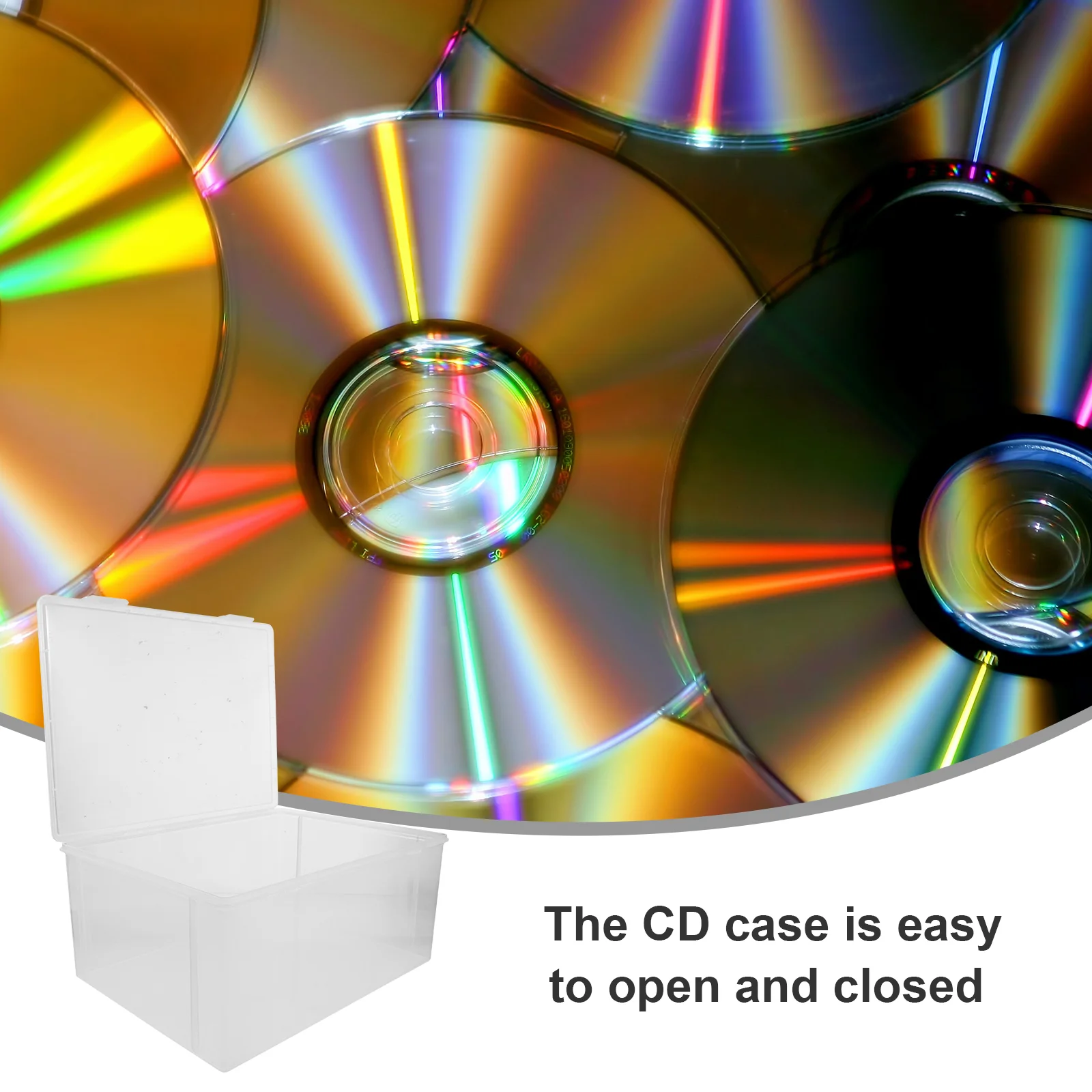 CD Úložný Box DVD Držiteľ DVD Skladovanie Prípade Plastových CD Kontajner Organizátor