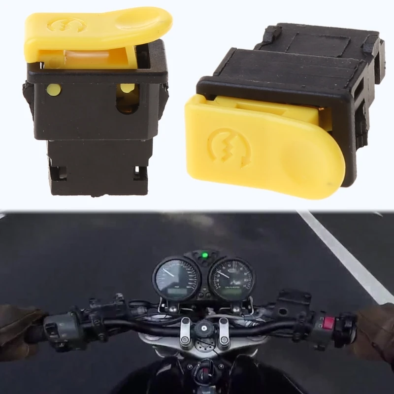 2-pin Elektrický Štart Spínač Tlačidlo / Štartovací Spínač pre Scooter Motoriek, Go-Kart