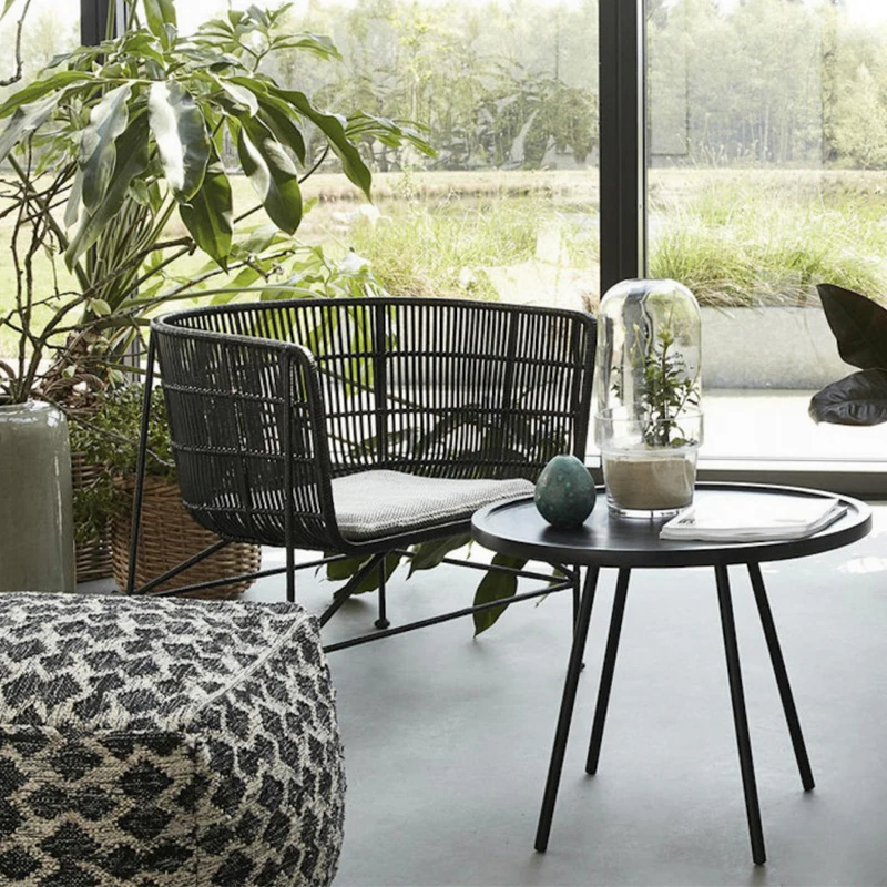 Tkanie ratanový sofa, voľný čas stoličky, balkón, ratan stoličky, dizajnér stoličky, Nordic skutočné ratan ručné,minimalistický obývacia izba