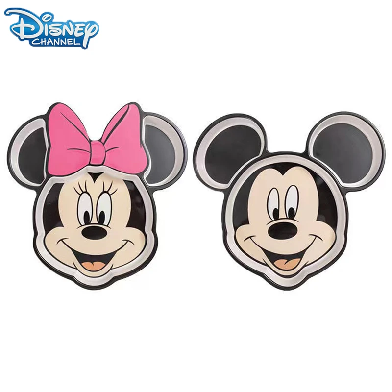 Disney Mickey Minnie Mouse Misy Riad Detí Dieťa Ryža Misy Cartoon Obed Okno Plastové Dosky Ružové detské Darčeky