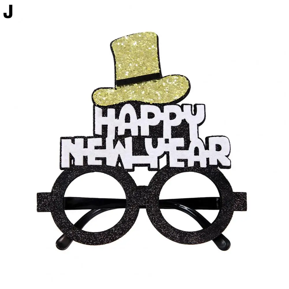 Nový Rok Okuliare Black Gold Tematické Rámce Štýlový Nový Rok Party Okuliare Foto Rekvizity na Slávnostnej Oslave Trendy pre 2024
