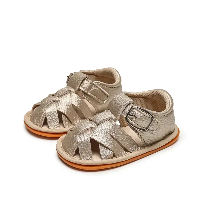Letné módy nové 0-1 rok staré priedušná jemná gumená soled detská obuv non-slip detská obuv detské sandále