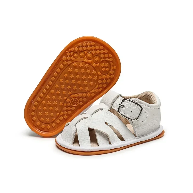 Letné módy nové 0-1 rok staré priedušná jemná gumená soled detská obuv non-slip detská obuv detské sandále