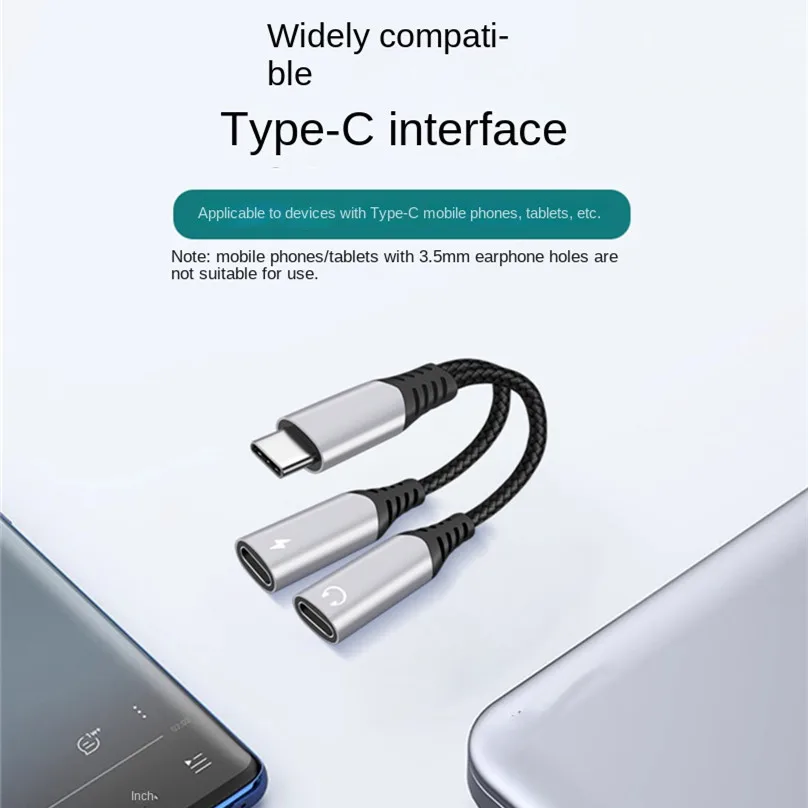 60W, USB C Do USB C Slúchadlá Audio DAC Adaptér Typu C konektor pre Slúchadlá Converter 60W PD Pre Nabíjanie IPHONE 15 15pro 15plus 15pro max