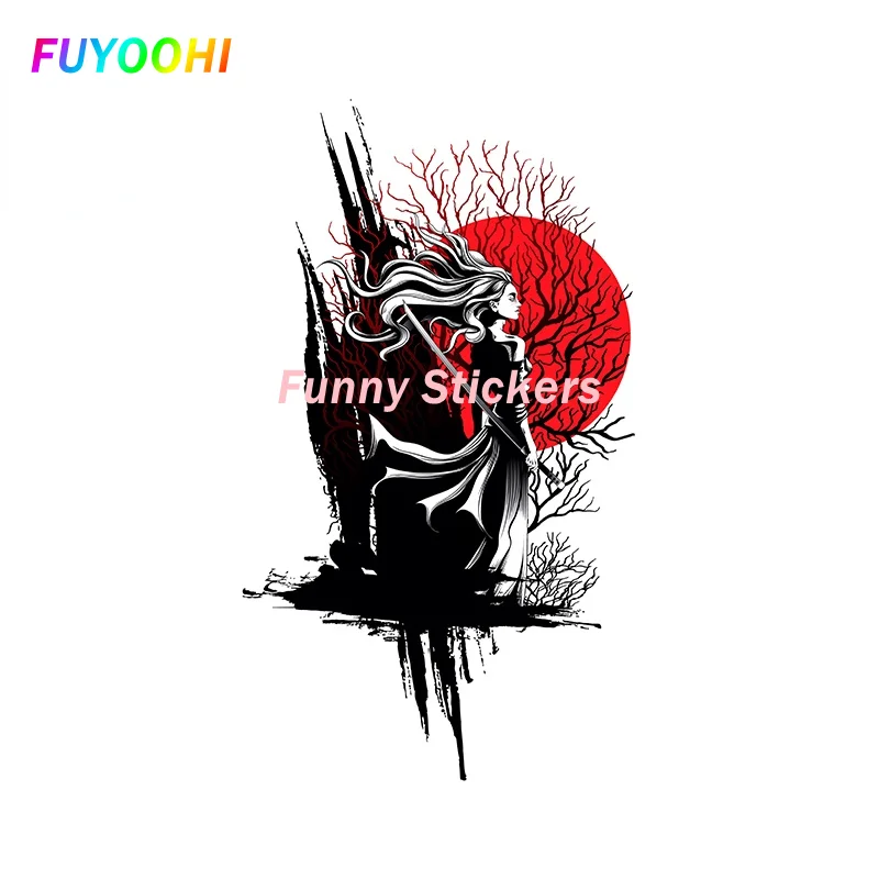 FUYOOHI Hrať Nálepky Samurai Warrior Auto Nálepky Poškriabaniu-Dôkaz opaľovací Krém Dekor Camper Windows Graffiti Vinylové Nálepky