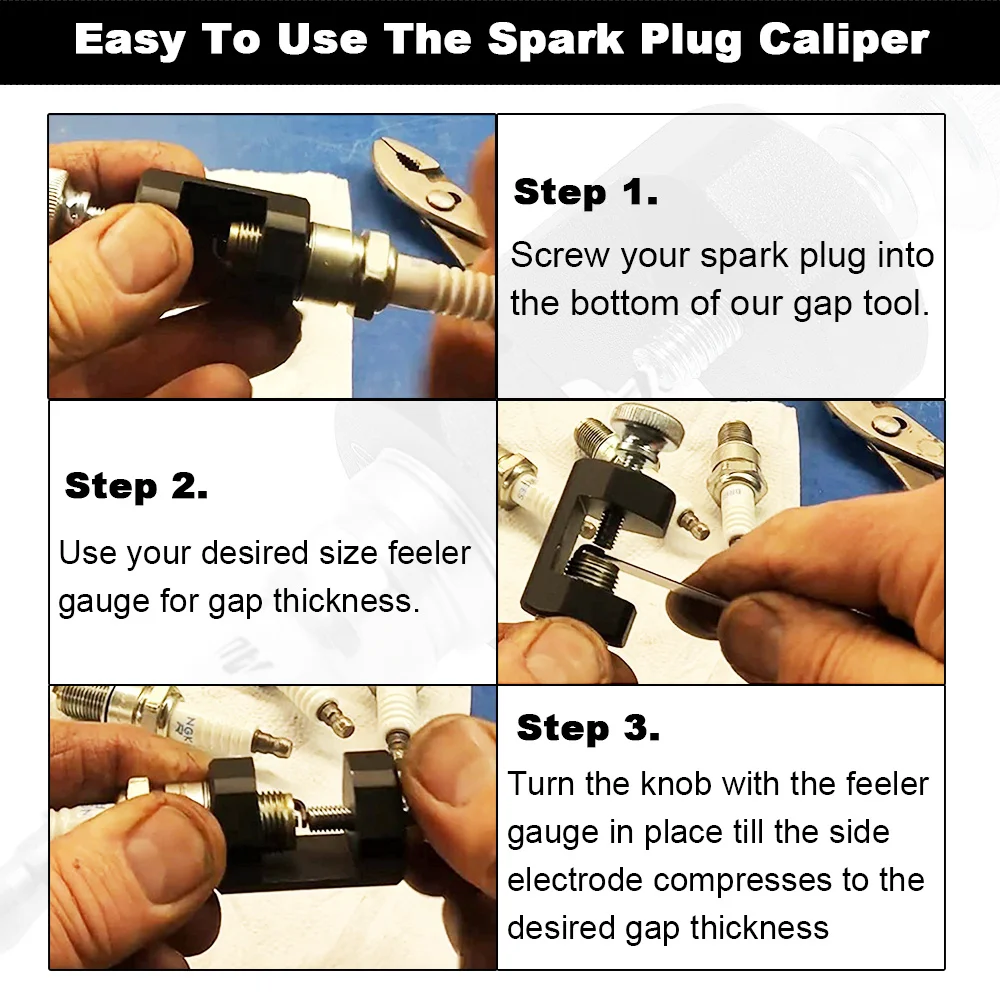 Univerzálny 10 mm 12 mm 14 mm Hliníkovej Zliatiny Motora Spark Plug Medzera Nástroj Gapper Gapping Sparkplug Strmeň