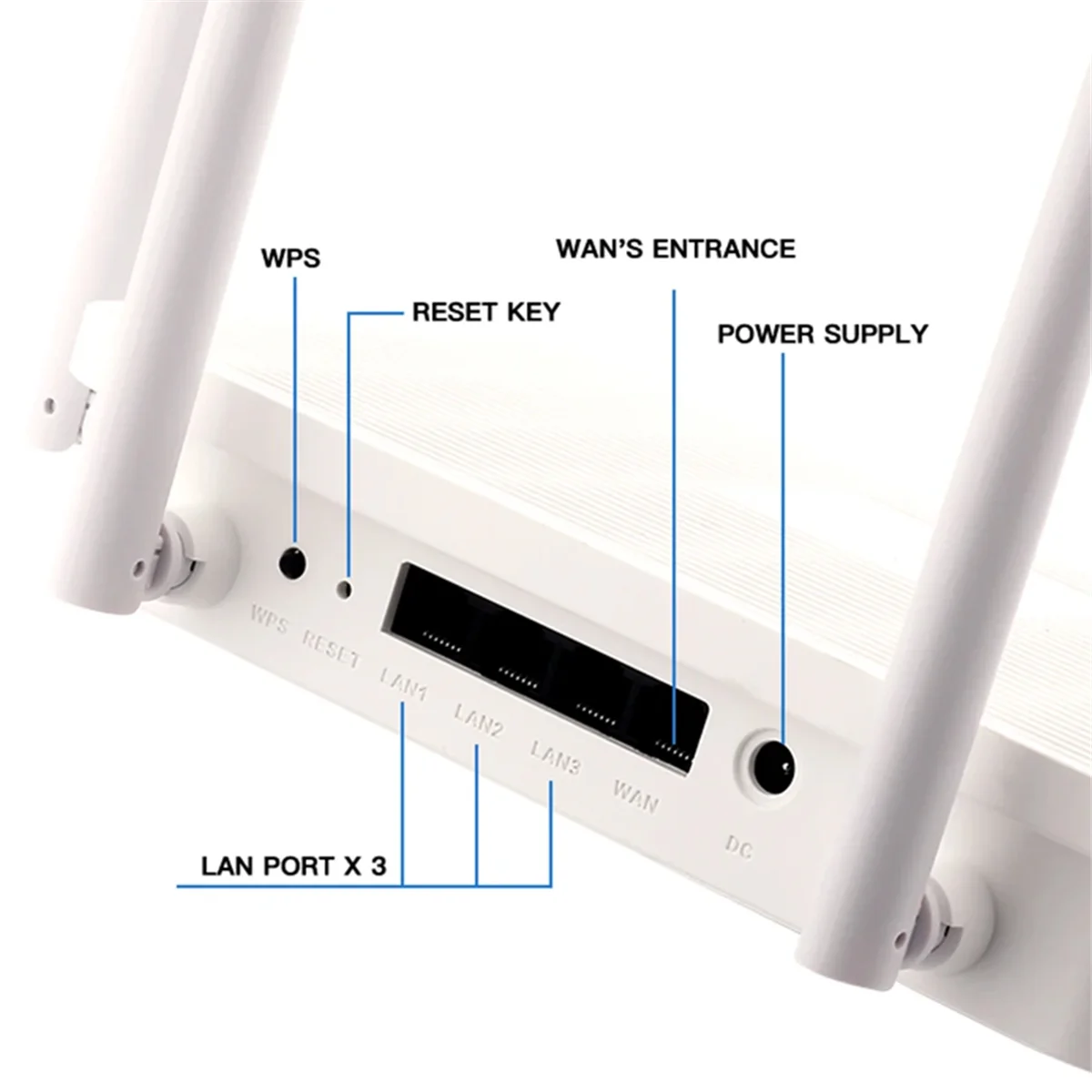 AC1200Mbps WiFi Router Gigabit Ethernet Router Dual Band 2,4 GHz, 5 ghz Bezdrôtovej Siete WiFi Opakovač White-Plug NÁS