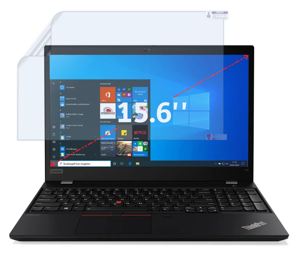 3KS Číre/Matné pre Lenovo ThinkPad T15p Gen 3 / thinkpad t15p gen 2 / ThinkPad P15v Gen 2 15.6