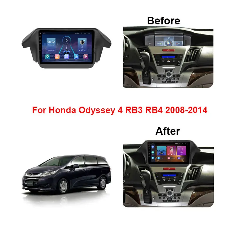 JUSTNAVI autorádia Pre Honda Odyssey 4 RB3 RB4 2008-2014 Multimediálne Video Prehrávač, Navigácia Carplay Android 2din Stereo HeadUnit