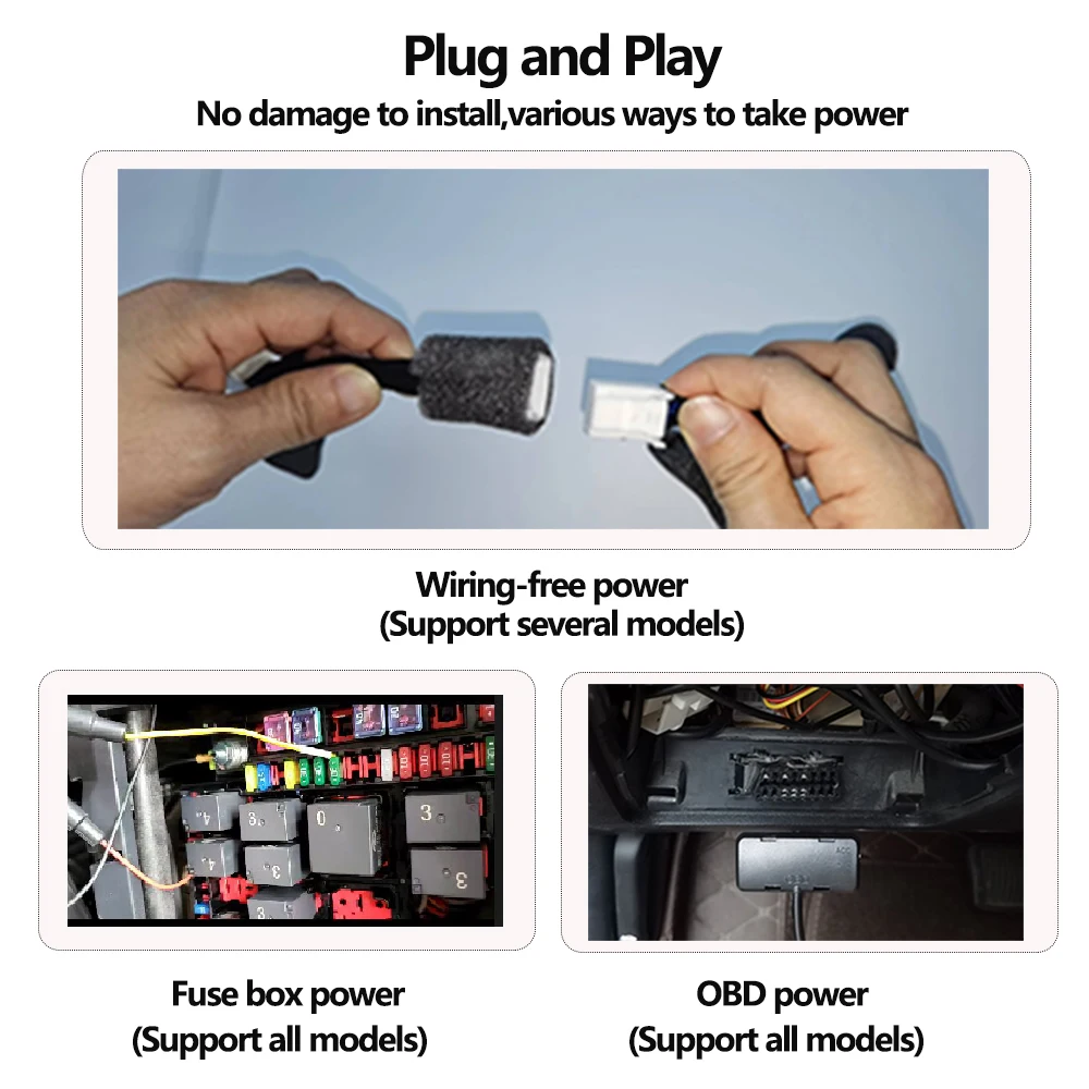 4K Plug And Play Jednoduchá inštalácia Wifi Auta DVR Dash Cam pre Audi a4 b6 b7 b8 a6 c5 c6 c7 q3 q5 q7 a5 a7 a8 s svetelný senzor