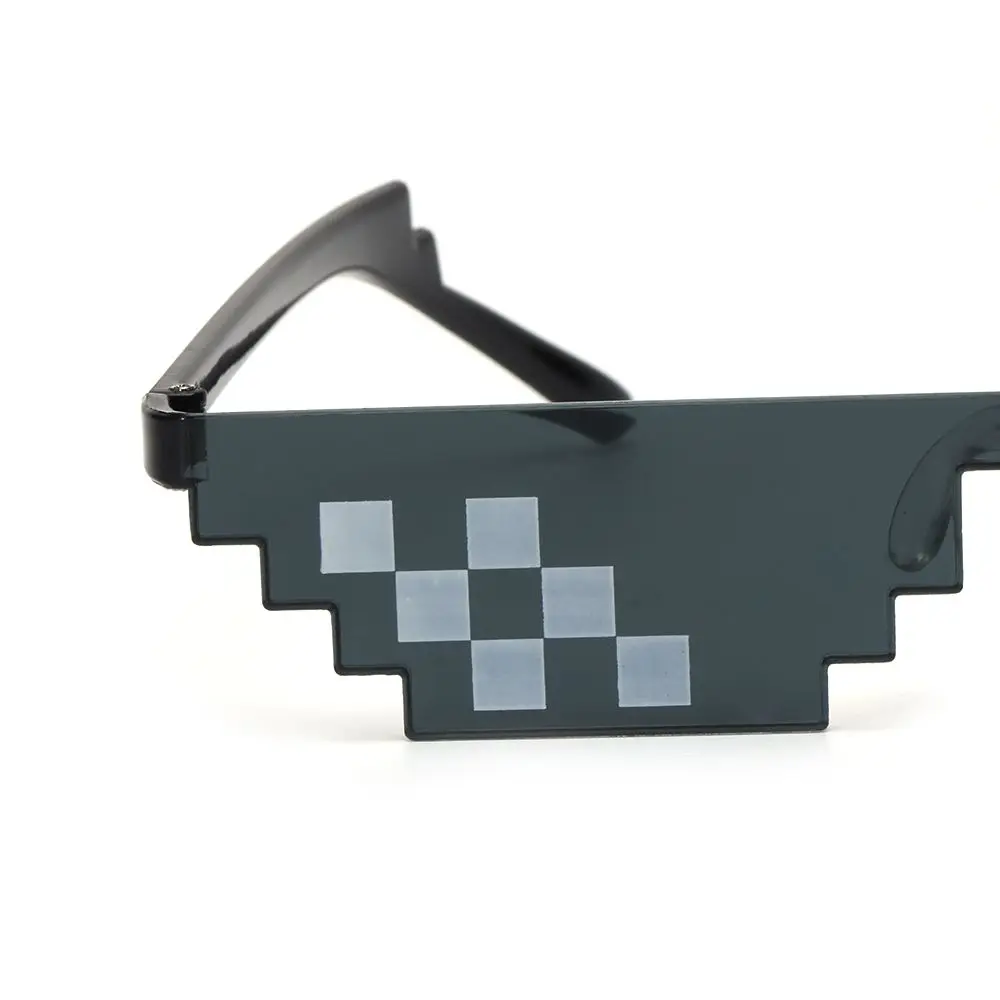 Retro Cosplay Mužov A Ženy Thug Life Slnečné Okuliare Hráč Robot Slnečné Okuliare Láskavosti Pixel Mozaiky Slnečné Okuliare