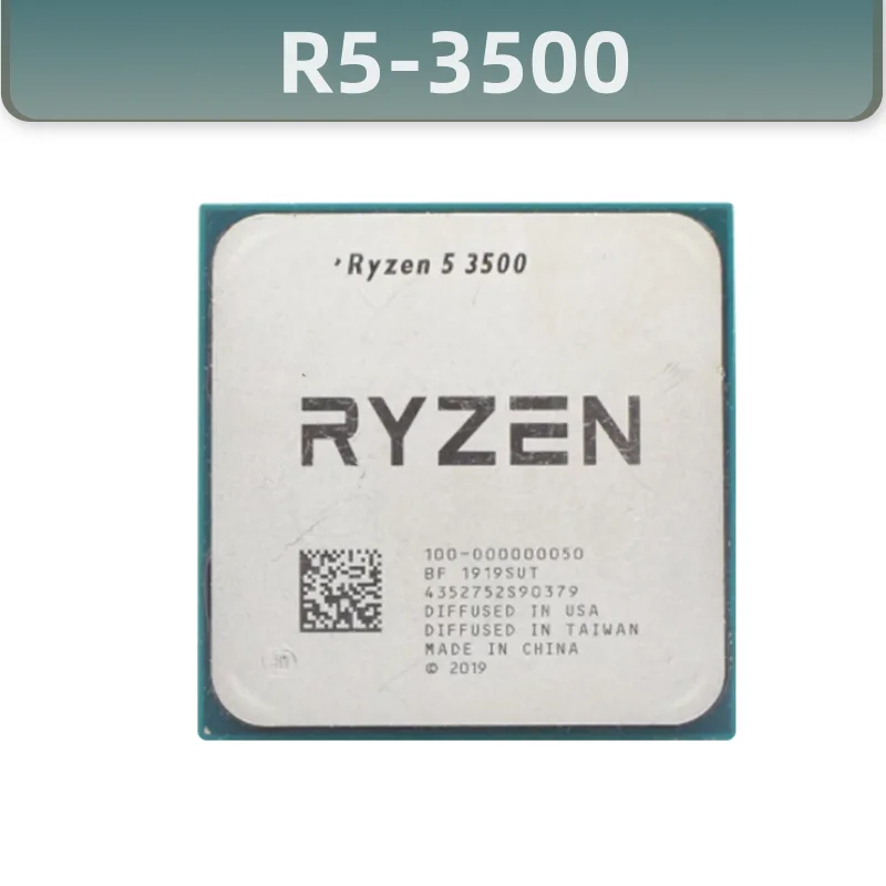 Používa Ryzen 5 3500 R5 3500 3.6 GHz Six-Core Šesť-Niť CPU Procesor 7NM 65W L3=32M 100-000000050 Zásuvky AM4