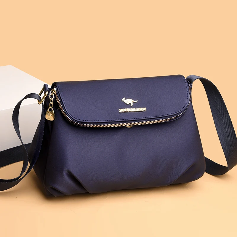Nový Luxusný nylon Nepremokavé Ženy Ramenný Crossbody Taška Značky Kabelka Dizajnér Vysokokvalitné Lady Tote Módne Shopper telefón tašky