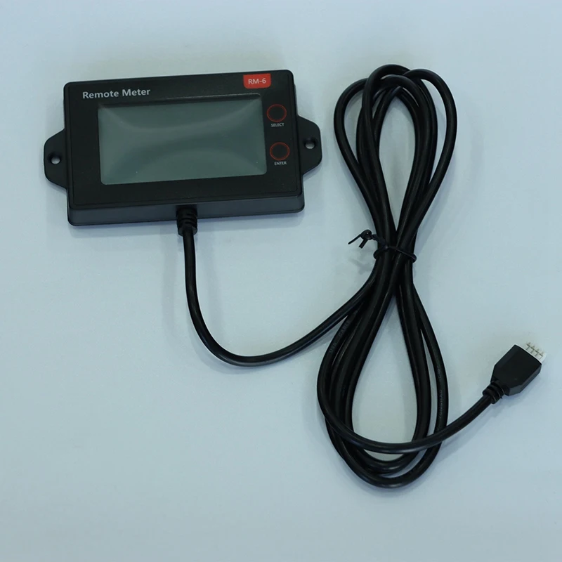Black RM-6 Remote Meter LCD Displej Pre SRNE MC Série MPPT Solárny Regulátor Real-Time Monitorovanie Údajov A Prevádzkový Stav