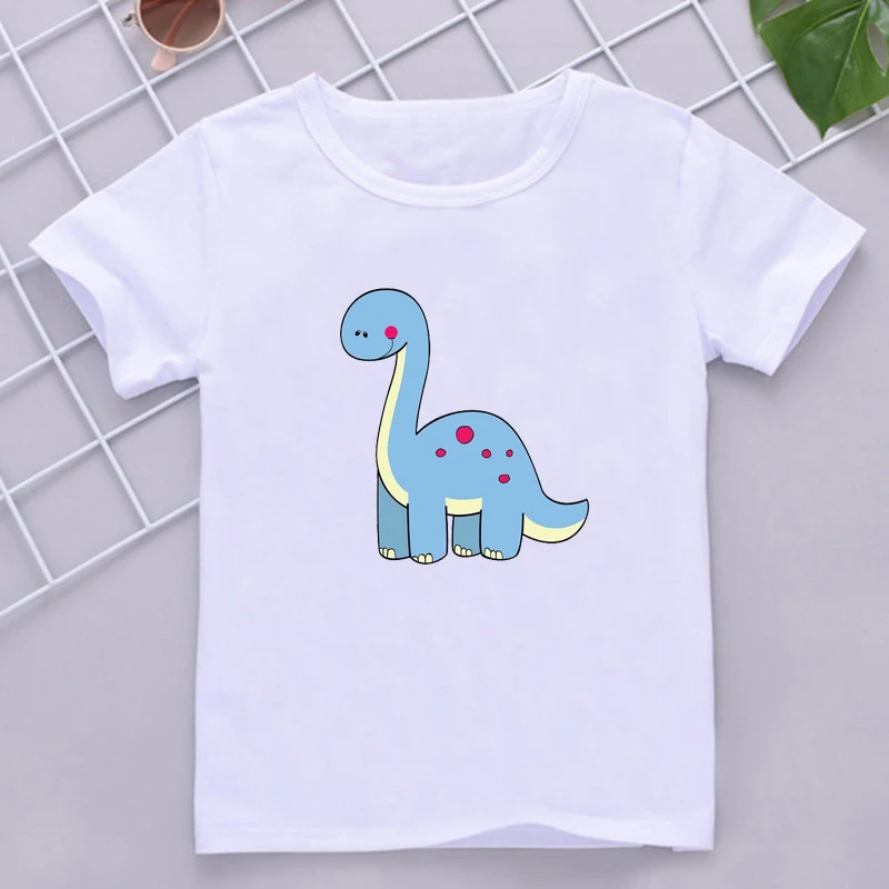 Deti T Tričko Roztomilý Malý Dinosaurus Tlač 2020 Nové Letné Tričko Krátky Rukáv Biele Tričko Baby Girl/Boy Kawaii Top Tees Dec22a