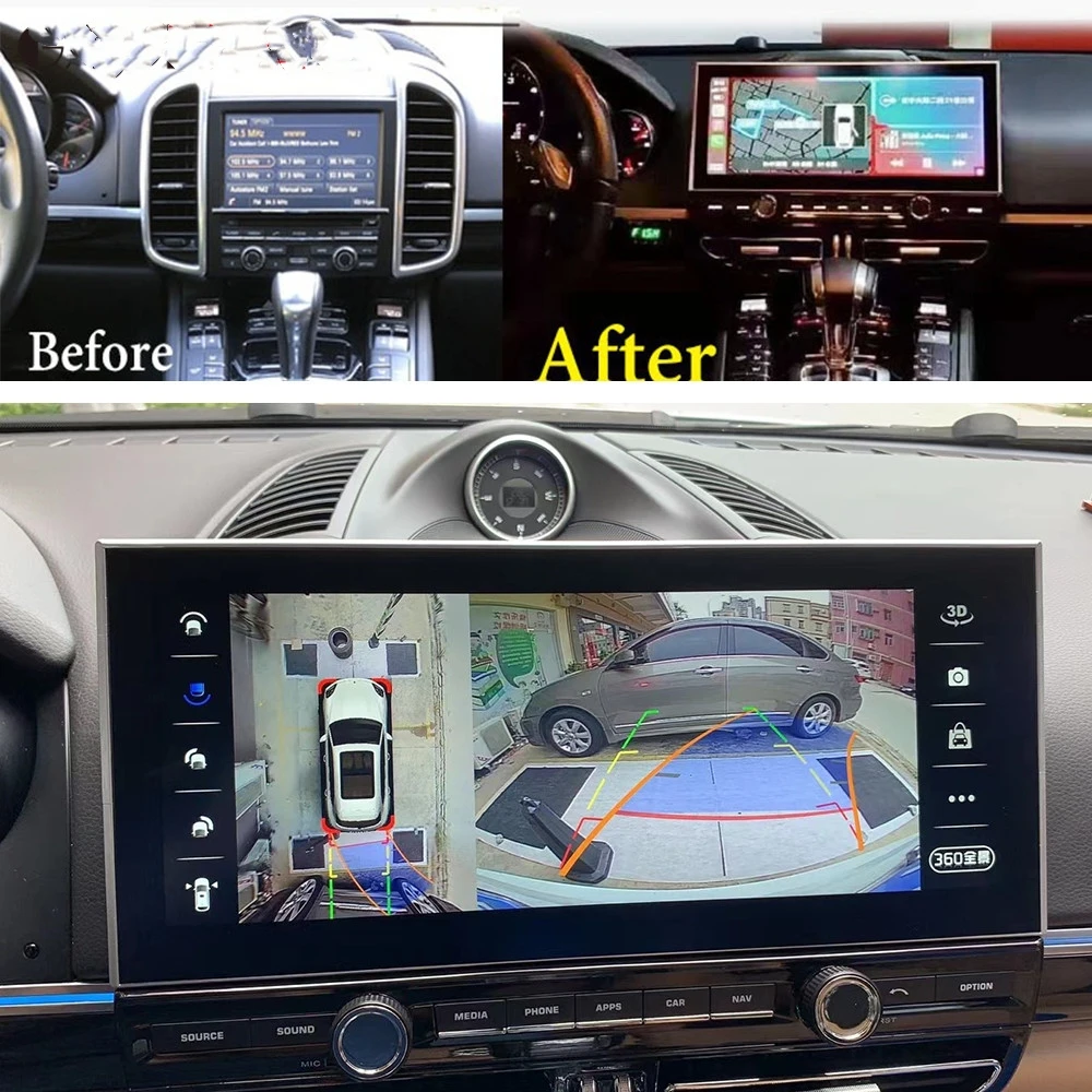 Blu-ray IPS Android Pre Porsche Cayenne 2010 - 2016 autorádia Obrazovky Multimédiá Automobilový Stereo Bluetooth, Video Prehrávač, GPS