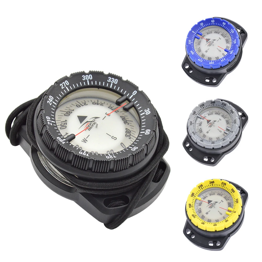 50m Prenosné Podvodná Navigácia Kompas Nepremokavé Svetelný Dial Zápästie Kompas Pre Potápanie Camping