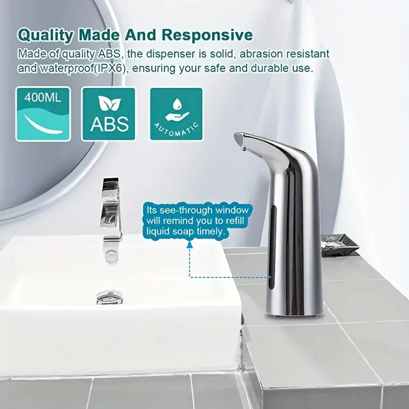 400 ML Automatický Senzor Mydla Pena na Umývanie Telefón Smart Umývanie Rúk Penové Mydlá Elektrické Ručné Umývačky Nástroje