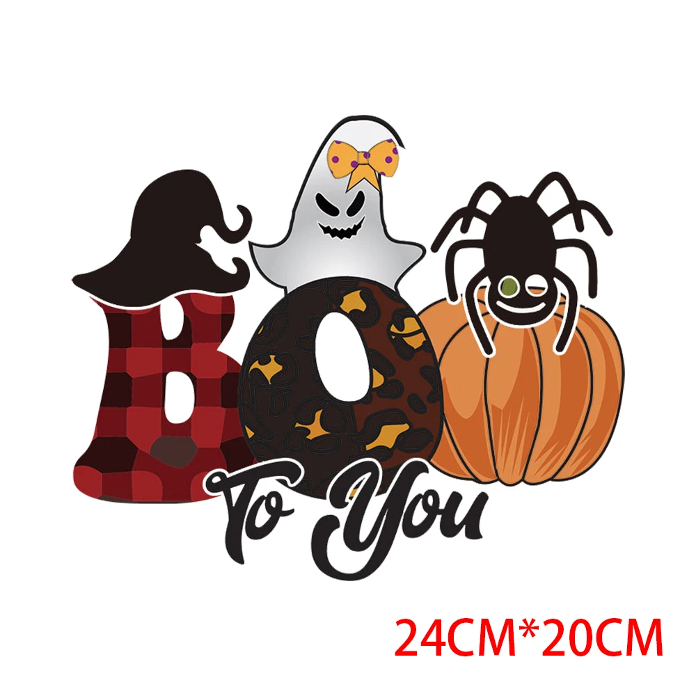 Halloween Tekvica Ghost Prenos Tepla Nálepky T-shirt Tlač Vzor DIY Žehlička na Transfery na Oblečenie Appliques Patch