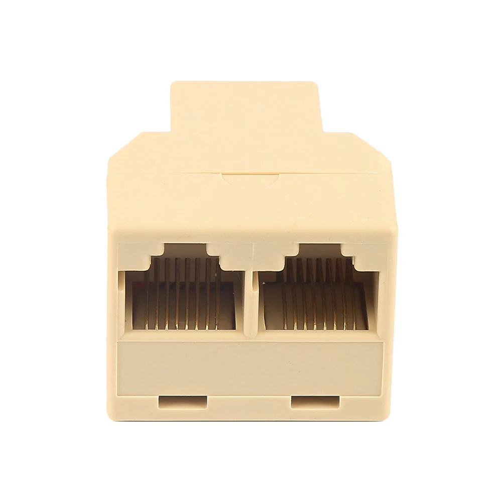 Splitter 1 Na 2 Spôsoby, ako RJ45 Žena Splitter LAN Siete Ethernet Konektor Extender Adaptér Zapojte Konektor pre Adaptér
