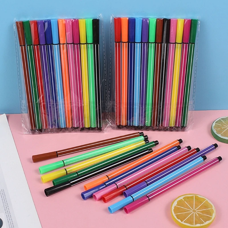 co231 12 Umývateľný Ceruzka, Akvarel Bezpečné, netoxické Profesionálne Vody Farebné Pero Značky