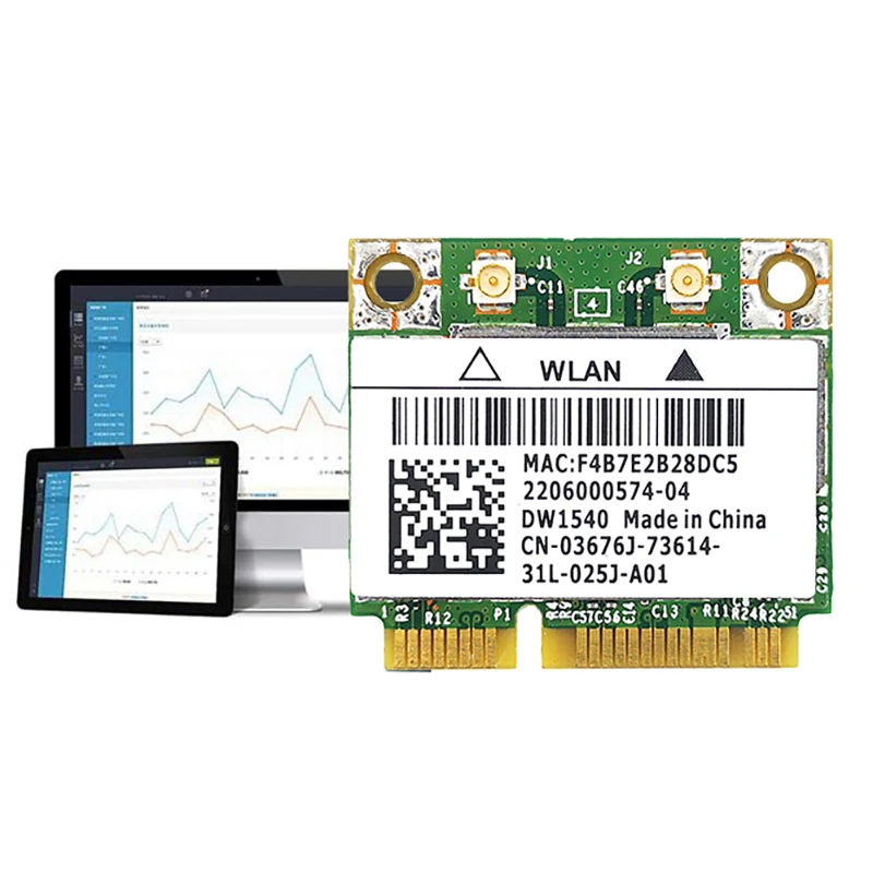 pre Broadcom BCM943228 DW1540 2.4 G/5G Dual Frequency MINI PCIE 300Mbps 802.11 A/B/G/N vstavanej Bezdrôtovej Siete