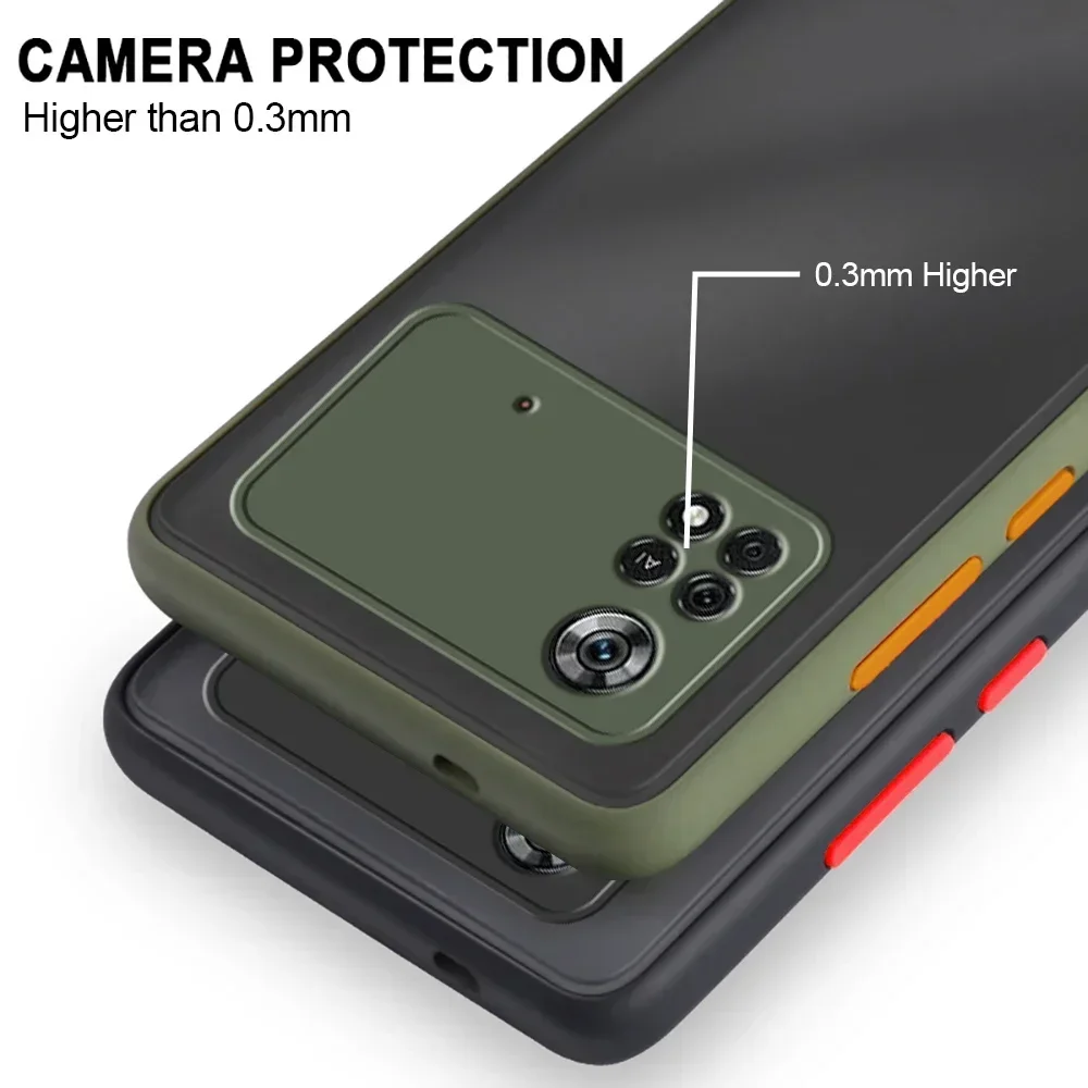 Matný Transparentný Kryt Kamery Nárazníka Prípade Pre Xiao Poco X4 Pro 5G X3 NFC M4 Pro 4G Na Mi Pocox4 X4pro M4pro 5G Matné Shell