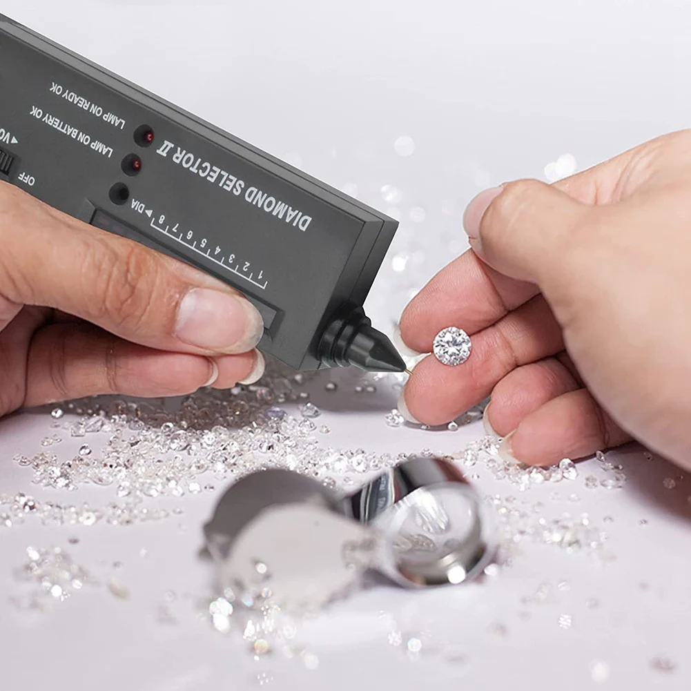 Diamantovým Pero,Profesionálne Diamond Detektor s 60X Mini LED Lupy, Diamant Test Pero pre Začiatočníka a Odborné