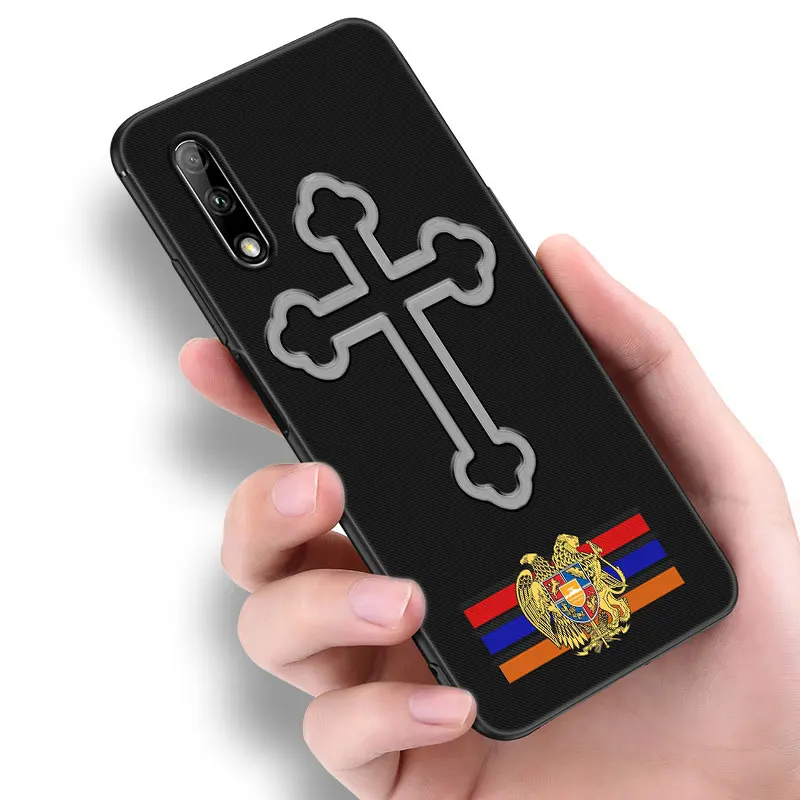 Arménsko Arméni Vlajka Telefón puzdro Na Huawei Y6 Y7 Y9 Prime Y5 Lite 2018 2019 Y5P Y6P Y6S Y7A Y7P Y8P Y8S Y9A Y9S Čiernym Krytom