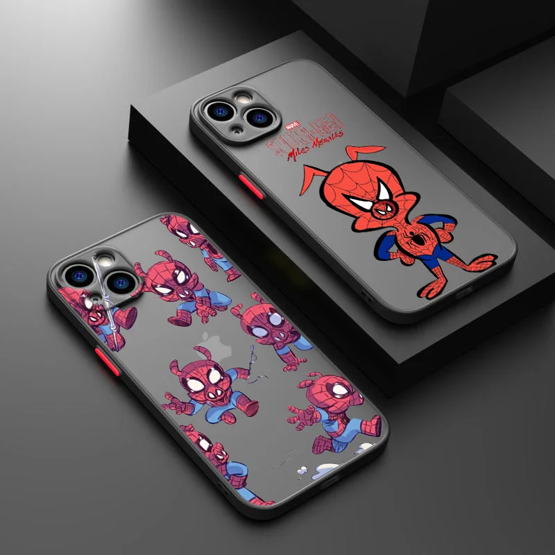 Marvel Spider-Ham Telefón puzdro Pre Apple iPhone 14 13 12 11 XS Mini Pro Max 8 7 6 6 XR X Plus Matné Priehľadné Pokrytie
