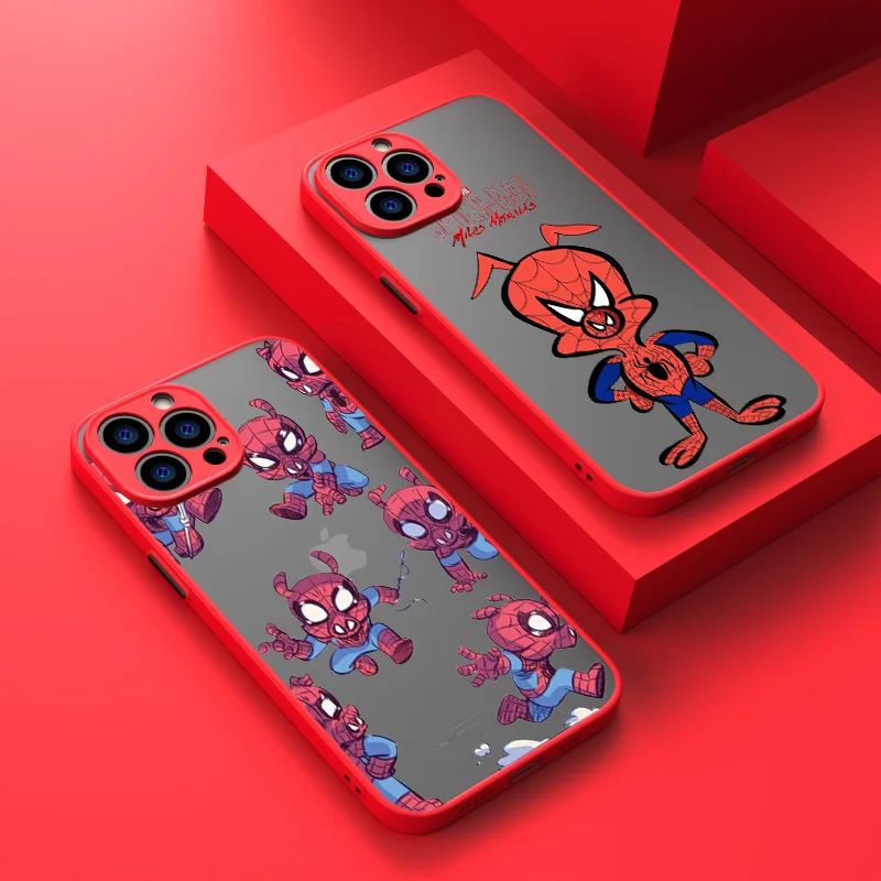 Marvel Spider-Ham Telefón puzdro Pre Apple iPhone 14 13 12 11 XS Mini Pro Max 8 7 6 6 XR X Plus Matné Priehľadné Pokrytie