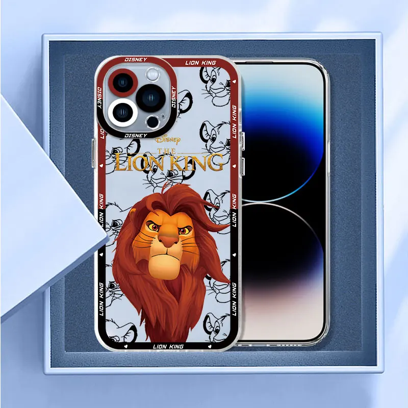 Disney Lion King Telefón puzdro pre Samsung Galaxy Note 20 Ultra 10 Plus S23 Ultra S22 Plus S21 S10 S20FE Transparentné Mäkké Pokrytie