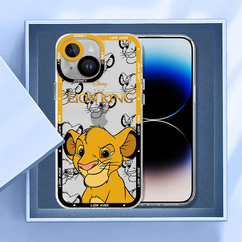 Disney Lion King Telefón puzdro pre Samsung Galaxy Note 20 Ultra 10 Plus S23 Ultra S22 Plus S21 S10 S20FE Transparentné Mäkké Pokrytie