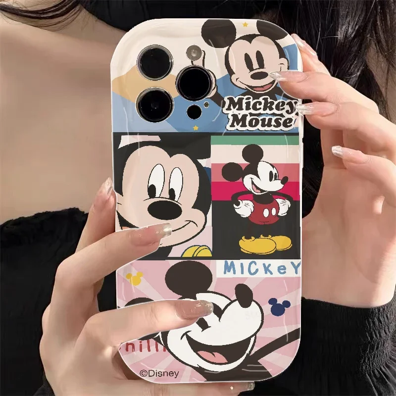 Disney Mickey obal Pre Samsung Galaxy A14 A24 A25 A23 A33 A53 A34 A54 S22 S23 Ultra S21 S20 FE olejomaľba Silikónové Prípadoch Kryt