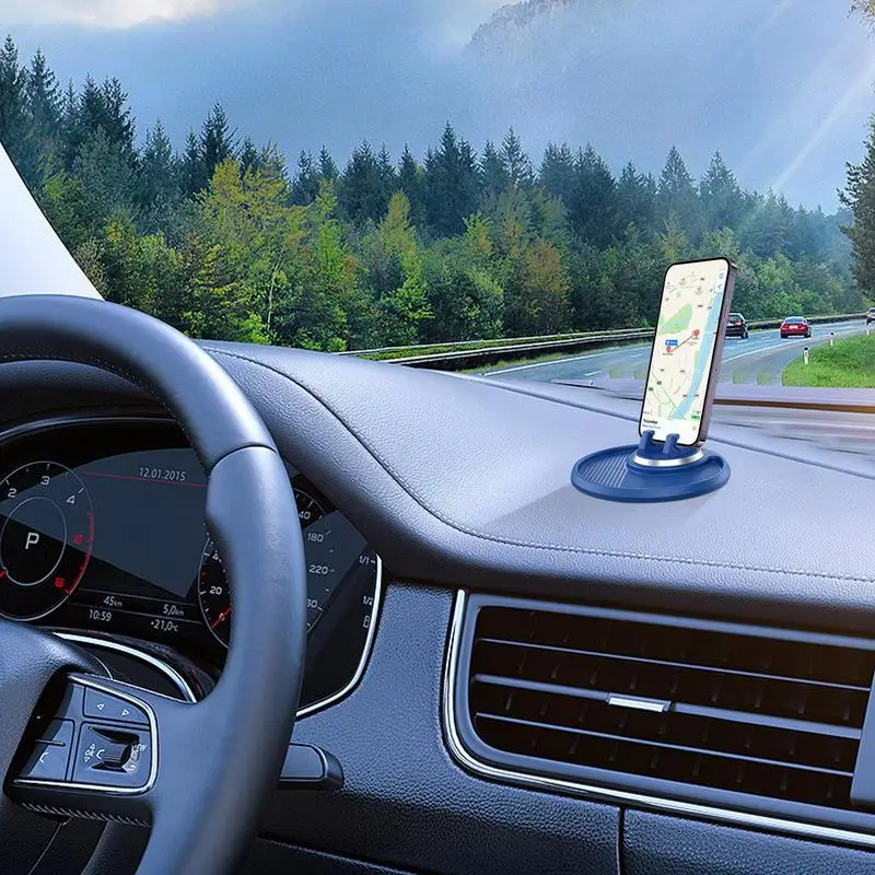 Universal Car Phone Držiak Na Palubnú Dosku Držiak O 360 Stupňov A Otáčať Chytrý Telefón Držiak Na Podporu Nonslip Mat Konzolu Auto Príslušenstvo