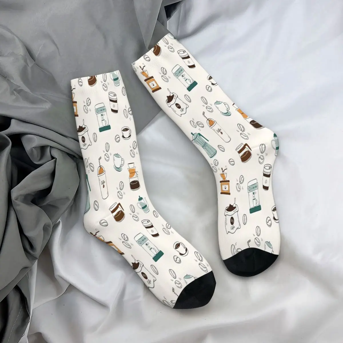 Káva Typu Ponožky, Ponožky Muži Ženy Polyester Pančuchy Prispôsobiteľné Legrační