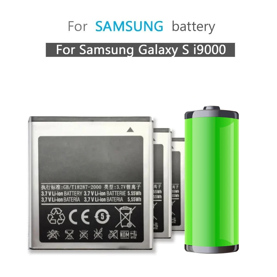 Mobilný Telefón Náhradné Batérie Pre Samsung Galaxy S I9000 I9003 I9001 I779 I589 I919 I919U I897 T959 I8250 1650mAh EB575152LU