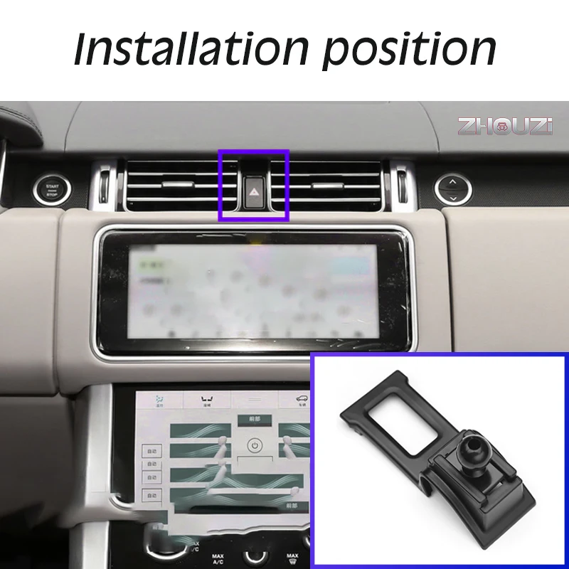Auto, Mobilný Telefón Držiak Na Land Rover Range Rover Executive Edition Špeciálne Držiaky GPS Stojan Gravitácie Navigácie Držiak