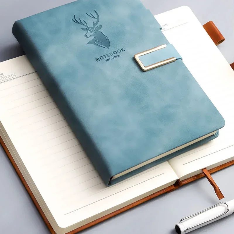 1pc Business Notebook Pracky Notebook Multi Color Pribrala Kožené Notebook Papiernictvo Dodávky