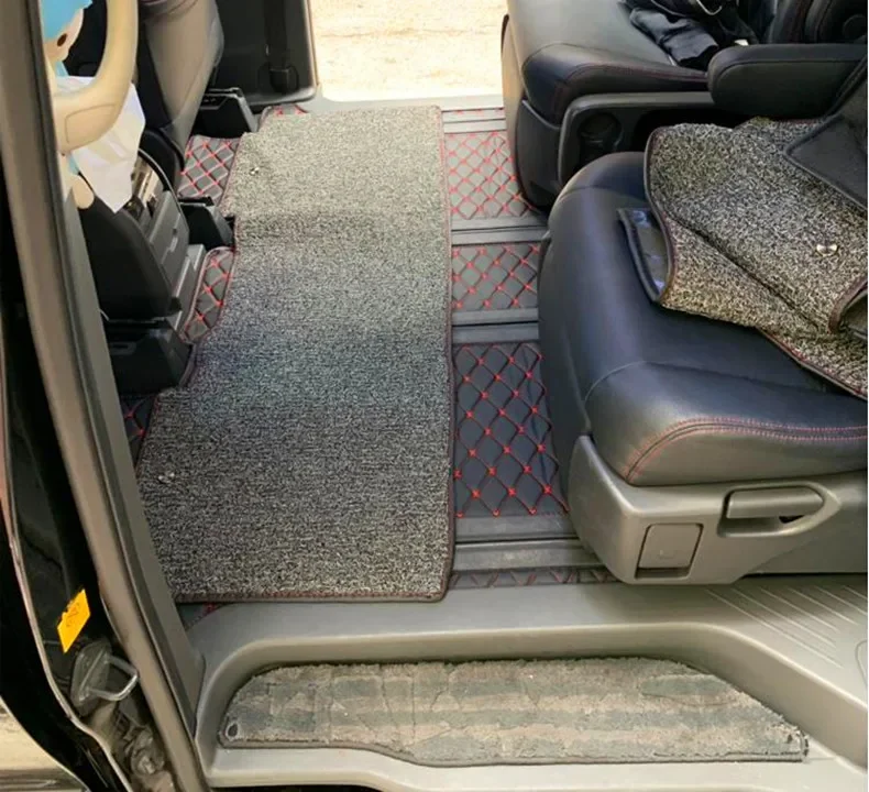 Top kvalita! Vlastné kompletnú sadu auto podlahové rohože + kufor mat pre Toyota Estima 2021-2006 7 8 miest nepremokavé dvojitej vrstvy koberce