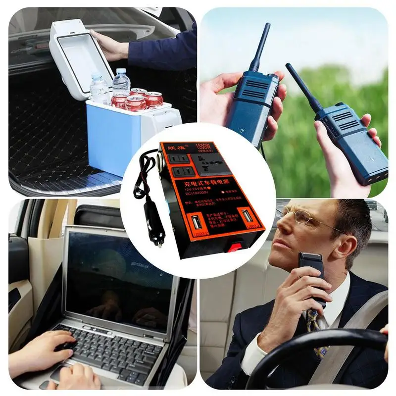 Auto Invertor Rýchle Nabíjanie pomocou pripojenia USB DC Napájací Prevodník Vozidla Dodávky Pre Rýchle Nabíjanie Pre holiace strojčeky Mobilný Telefón Auta