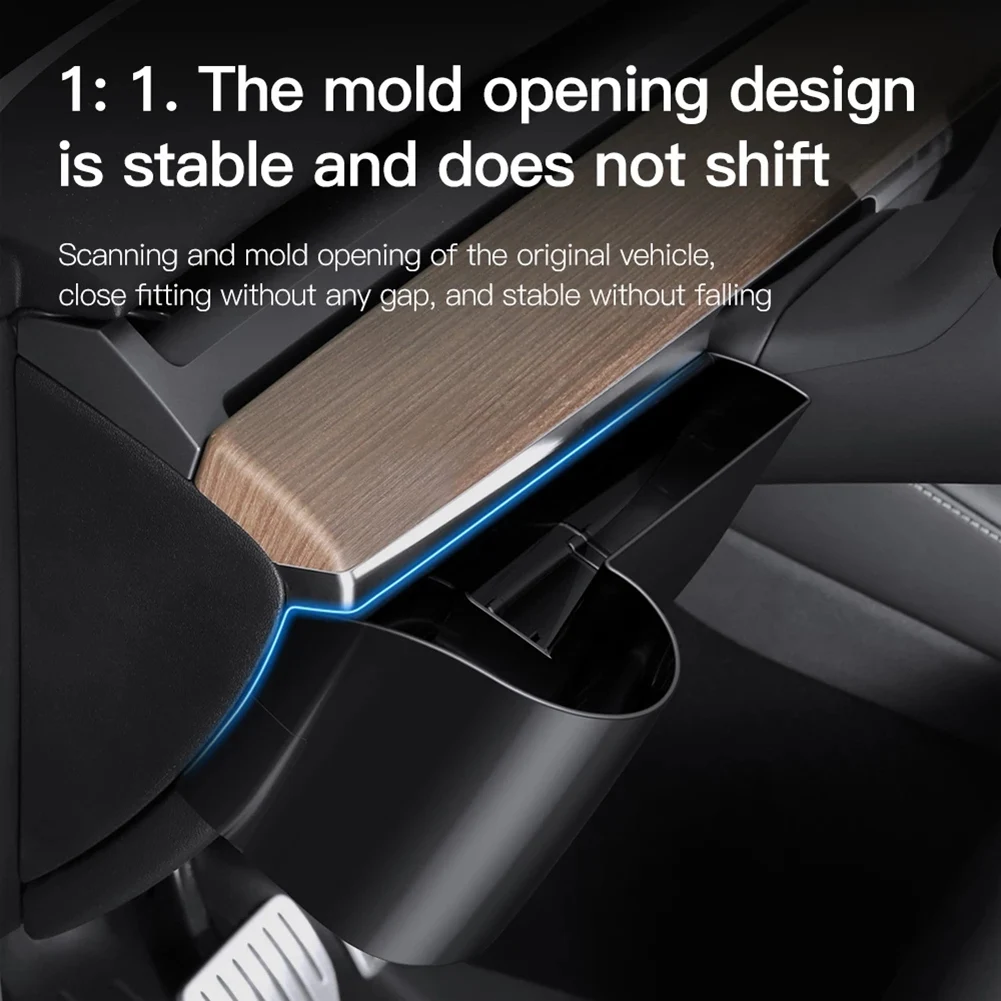 Pre Tesla Model 3/Y Úložný Box Prístrojový Panel Vody Držiak ABS Materiál Auto Príslušenstvo Úložný Box