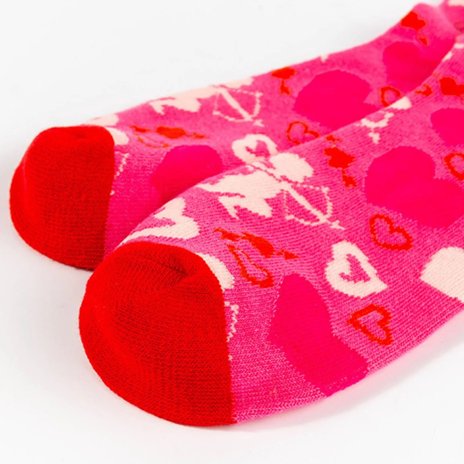 Valentína Srdca Tlače Ponožky Ženy Ružová Láska Farebné Vzor Roztomilý Bavlna Členok Vysokej Ponožky Domov Plavky Sockings