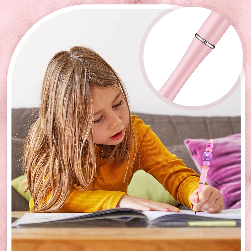 6Pcs inkless ceruzky plastové korálky DIY darček beadable ceruzky večný ceruzky skicovanie dodávky domov, školu, deti, študenti writin