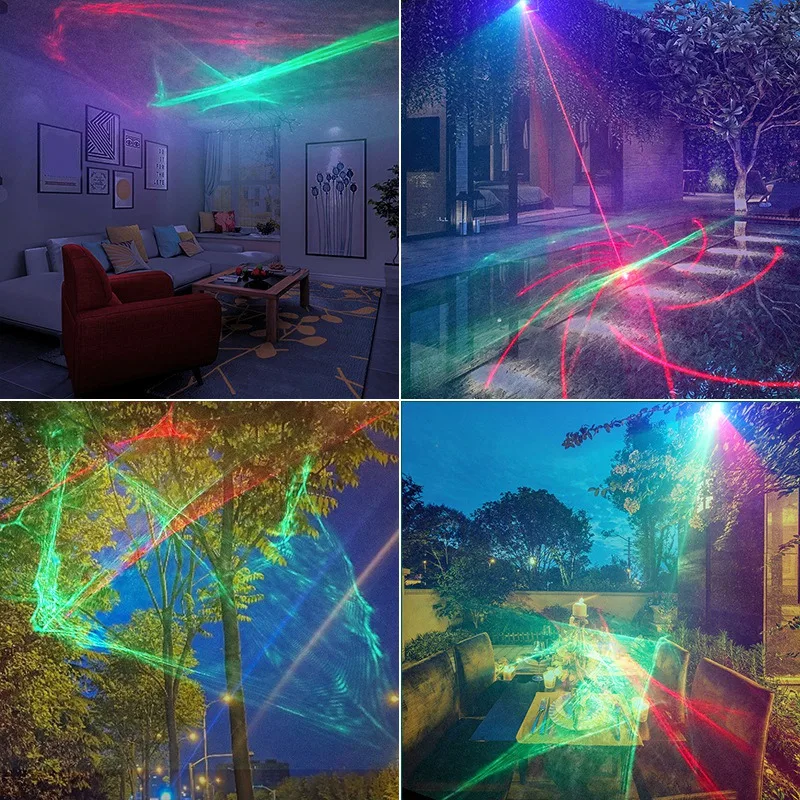 Laserového Svetla Sen Northern Lights Premietacie Flash Zvuk-Riadený Strany Okolitého Svetla KTV Disco Stage Osvetlenie