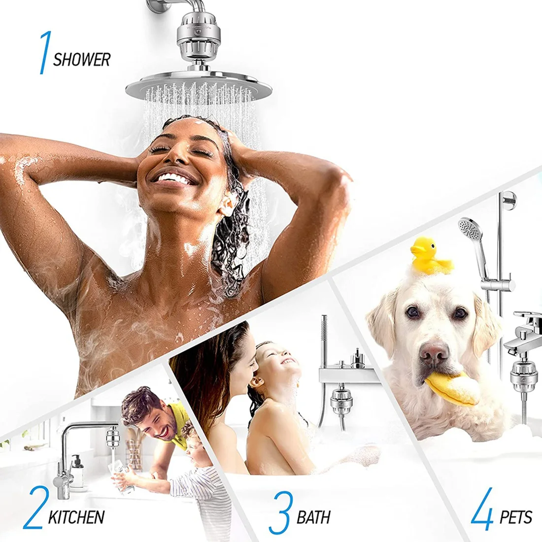 20 Fáze Nahradenie Sprcha Vody Filtračné vložky (Č Bývania), Kompatibilný s Akýmkoľvek Sprchový Filter Podobný Dizajn