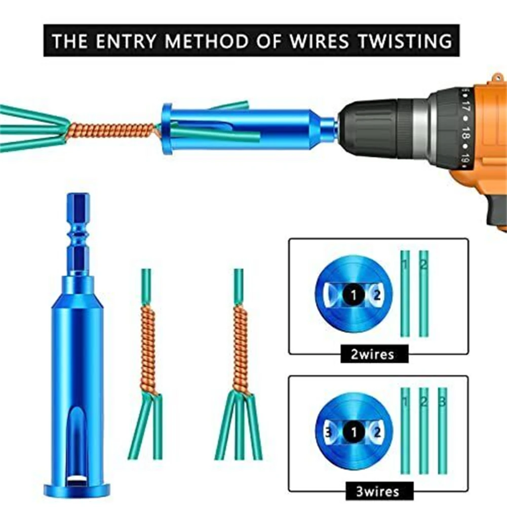 1pcs Krútenie Nástroj Oceľový Drôt Rýchly Konektor Elektrické Twist Striptérka Tool Kit Pre Drôt Stripping Krútenie
