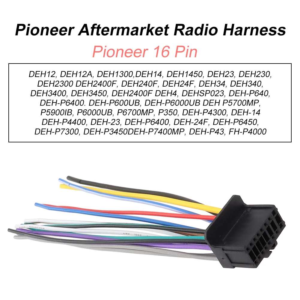 Rádio Elektroinštalácie Pioneer Rádio Postroj Plug Conector Auto DEH12 DEH23 DEH2300 Jednoduché Pripojenie Postroj Rádio Úplne Nové