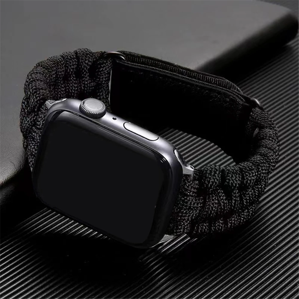 Pre apple hodinky 9 kapela iwatch 8 7 45mm 41mm 6 5 4 se 44 mm 40 mm ultra ultra2 49 mm, športové nylonové lano alebo povraz popruh sledujte 3 42mm 38mm band